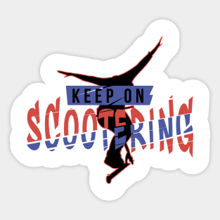 Keep on scootering NO HANDER Sticker